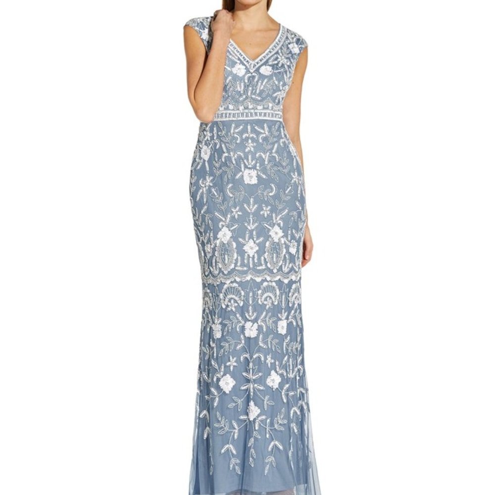 Adrianna Papell Beaded Gown